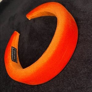Orange Velvet Headbands